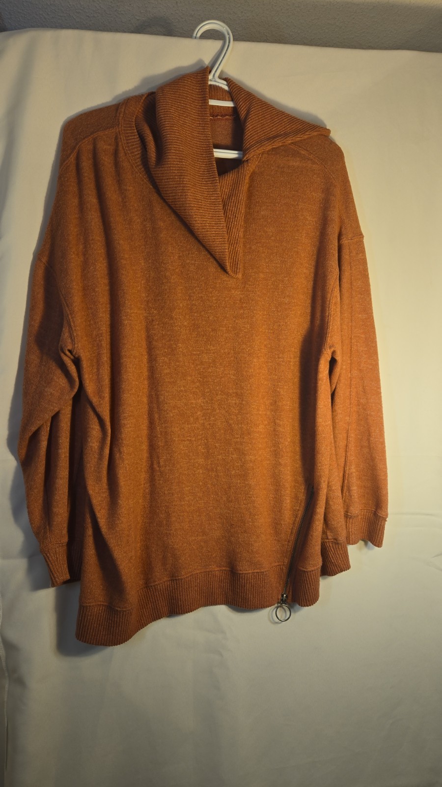 Democracy Asymmetrical Split Neck Knit Sweater in… - image 1