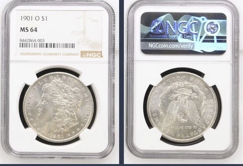 1901 O Morgan Dollar NGC MS 64