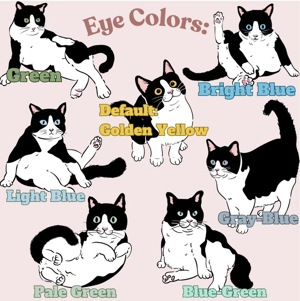 Divertida taza de esmoquin para gatos | 7 colores de ojos | Taza de café para gatos de 11 oz y 15 oz regalos para amantes de los gatos Foto 2 de 4
