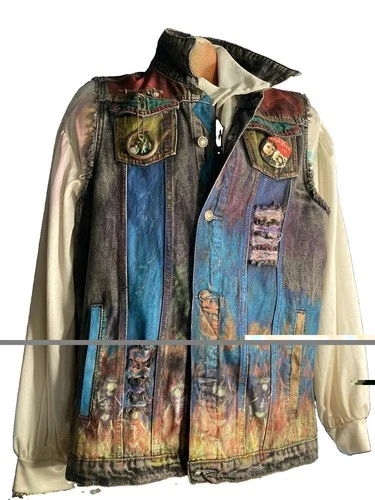 Lost Boys Warriors OOAK Tribute BATTLE VEST Upcycled hand-painted Designer COA - product listing photo