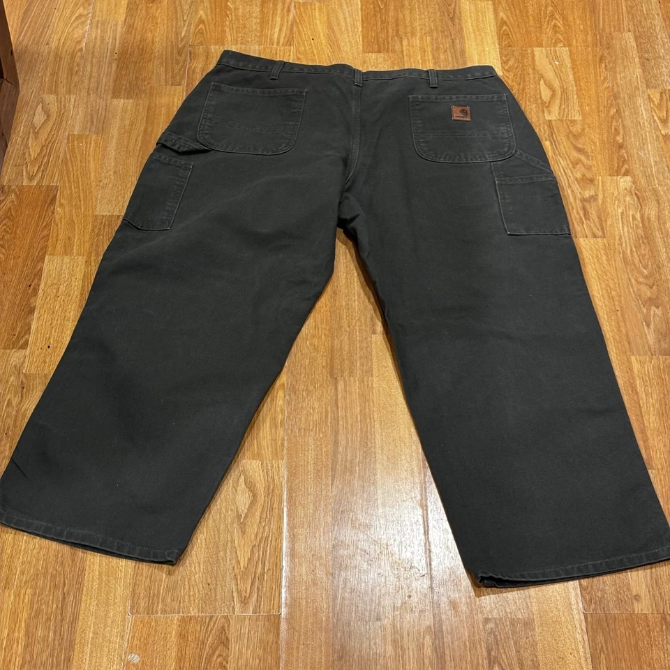 Pantalones de Trabajo Carhartt B11 MOS Caqui Lona Calce Relajado Para Hombres En muy buen estado Talla 42x30 Foto 3 de 4