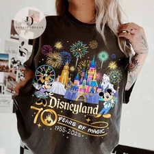 Disneyland 70th Anniversary 1955–2025 Shirt | 70 Years of Magic Tee
