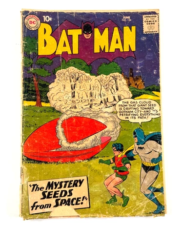 vtg 1959 Batman # 124 POOR robin Signal Man comic book