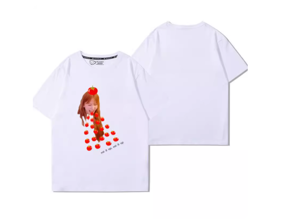 LE SSERAFIM T-SHIRT TOMATO SPAGHETTI WEVERSE UNOFF MOMENT XL S M