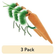 3 pack Kolossal Karrot Kicker Plush Catnip Cat Toy