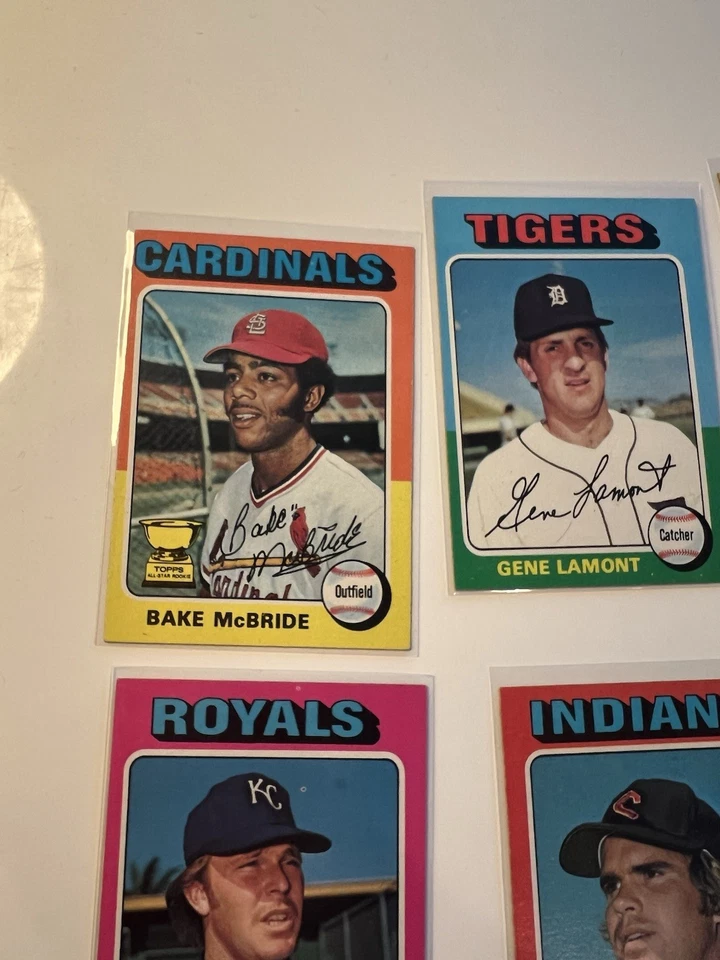 1975 Topps Baseball Card Collection Featuring Royals, Expos & More - Lot Of 11 Foto 4 de 4