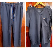 2 Pc FIGS Pride Gray Scrub Set - Limited Edition Men's Size L