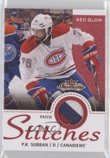 2013-14 Fleer Showcase Stitches Red Glow Patch 4/13 PK Subban #S-PS Patch 2u9