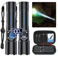 Flashlights High Lumens Rechargeable - Super Bright Tactical LED Flash Light,...