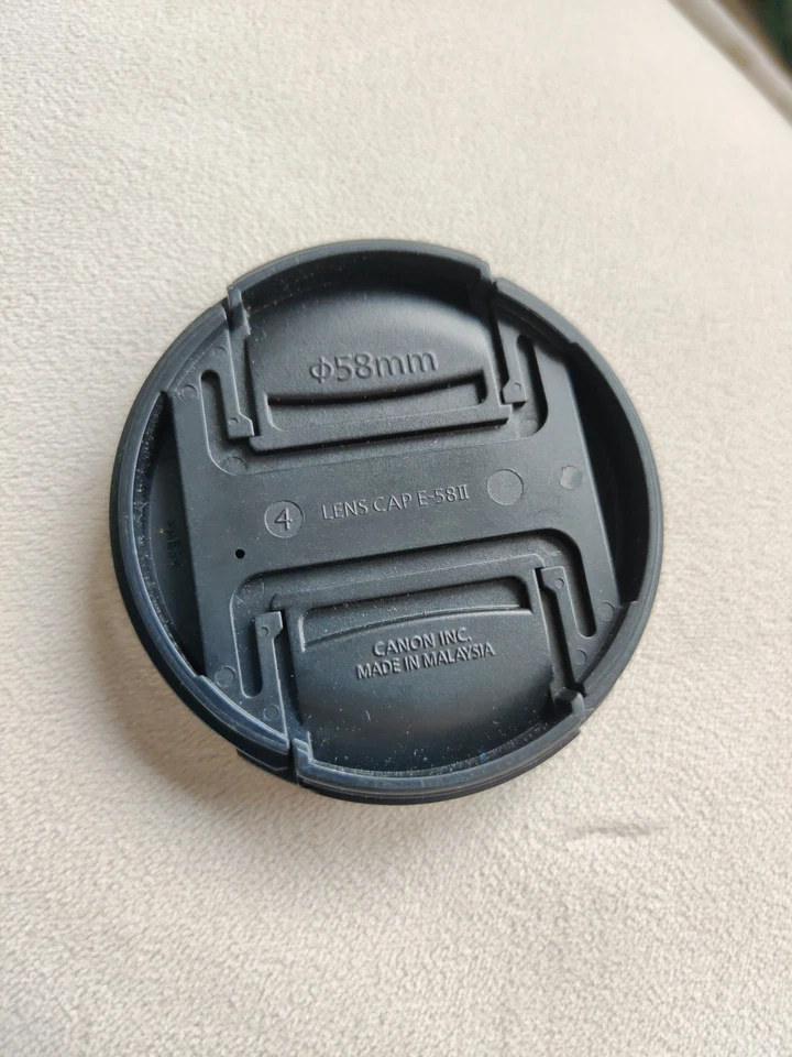 Genuine Canon E58 II Front Lens Cap For 58mm Lens Such As 18-55mm 75-300mm - Image 2 of 2