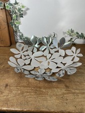 IKEA Stockholm Stainless Steel Fruit Bowl Centerpiece 42cm Monika Mulder Floral