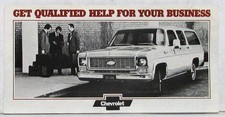1974 1975 ? Chevrolet Suburban Sales Leaflet Original