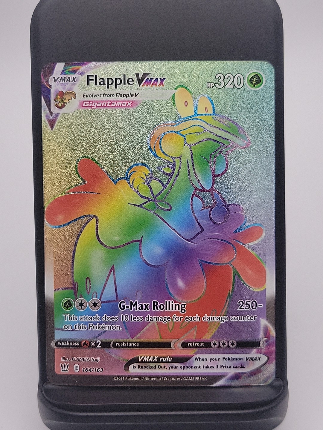Flapple VMAX (Secret) 164/163 Swsh05: Battle Styles Holo Rainbow Rare NM