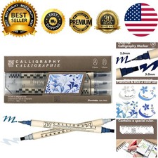 Zig Calligraphy Dual Tip Marker Set - 3 Vibrant Colors for Art  Journaling