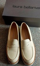 Laura Bellariva Damen Halbschuhe 39, beige, gebraucht wie neu