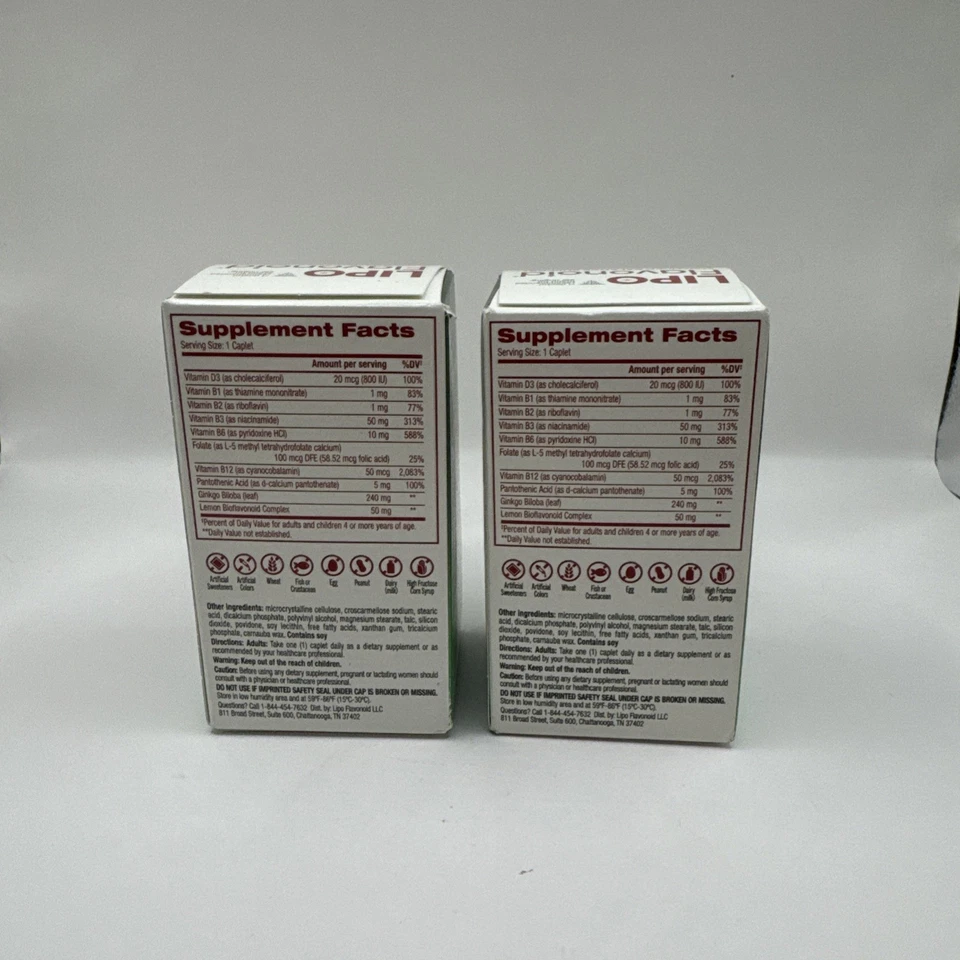 Lote (2) Suplemento dietético Lipo Flavonoid Advanced Balance Support 60ct Exp. O05/25 Foto 4 de 4