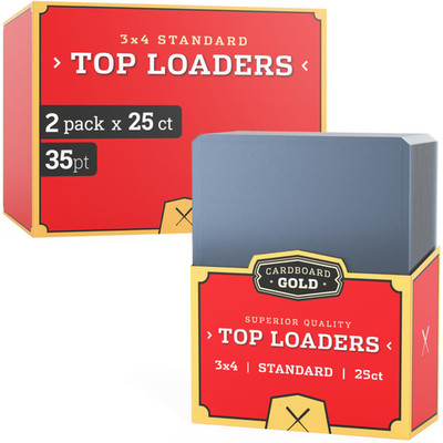 35pt Top Loaders for Cards - 50 Count - Premium 3x4 Inch Trading Card