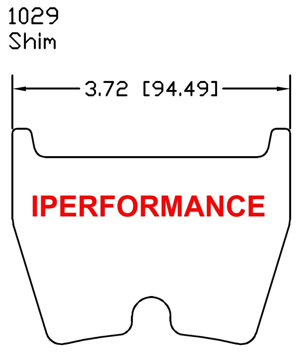 Titanium Brake Pad Shim Heat Shield Set for Lamborghini Huracan 15-21; Iron Ds F
