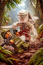  Predator/Minifigur/Klemmbaustein/ Alien-Krie...