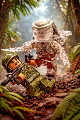  Predator/Minifigur/Klemmbaustein/ Alien-Krieger  *NEU*