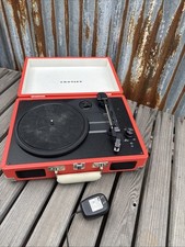RED/ORANGE CROSLEY Record Player - Works Great W/Power Cord