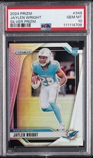 2024 PANINI PRIZM SILVER PRIZM #348 JAYLEN WRIGHT PSA 10