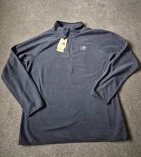 Karrimor Micro Fleece Men's Quarter Zip Sweatshirt Charcoal Grey L, XL