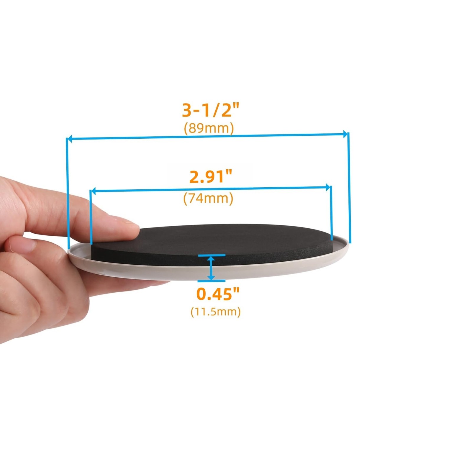 Furniture Sliders for Carpet - 8 PCS 3 ½" Furniture Sliders Heavy-Duty Furnit...