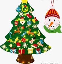 Christmas Tree Advent Calendar by N/A Felt With Lights