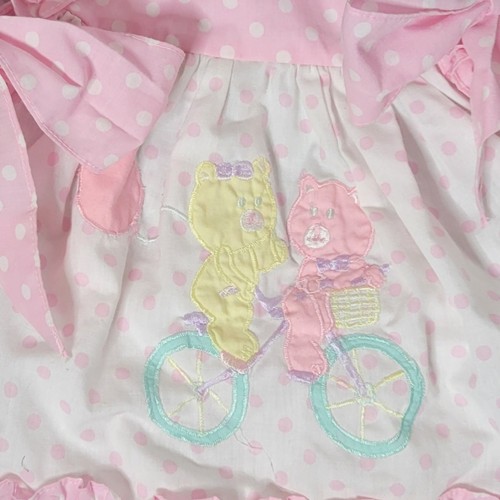 Vintage Broadway Kids Bear Balloon Apron Dress with Matching Bloomers, 18 months - Picture 4 of 7