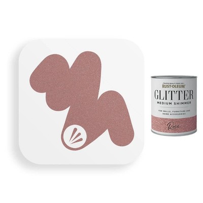 Rustoleum Rose Glitter Medium Shimmer 750ml für Wände Möbel Metall Kunststoff