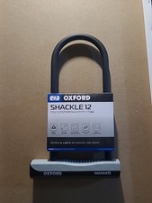 Oxford Shackle 12 Keyed Shackle Lock - Black (?590-LK331)