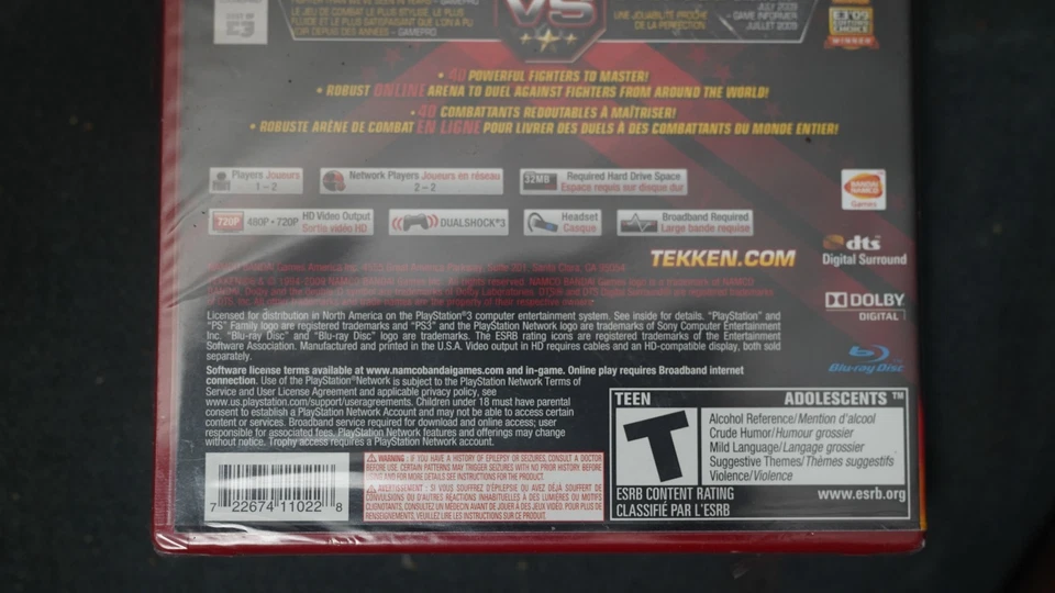 Tekken 6, Greatest Hits Version (Sony PlayStation 3, 2009) SELLADO DE FÁBRICA/NUEVO Foto 4 de 4