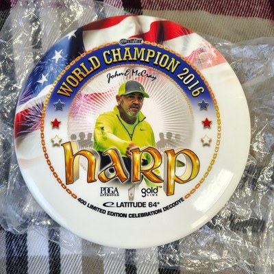 Westside Discs Gold DecoDye Harp John E McCray 2016 World Champion LE