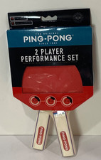 The Original PING PONG Classic 2-Player Performance Set-2 Racket/Paddle Pack NEW