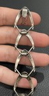 Crescent Link Bracelet E. Dragsted Mid Century Vintage Sterling Silver Denmark — photo 5
