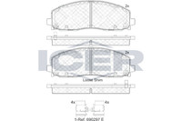 Bremsbelagsatz Vorne Akebono-System FüR VW Routan Chrysler Grand 11-> V1018762AC