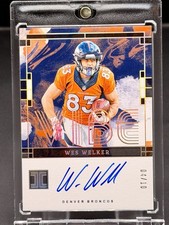 2024 Panini Impeccable Vibe Wes Welker On Card Auto /10 Broncos