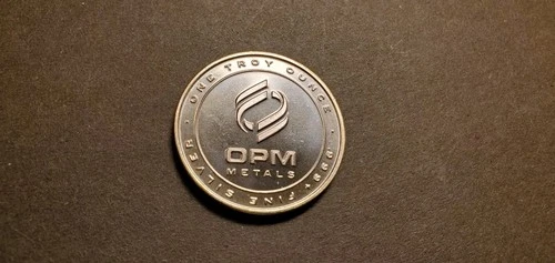 Ohio Precious Metals OPM 1 Troy Oz .999 Fine Silver Round !!