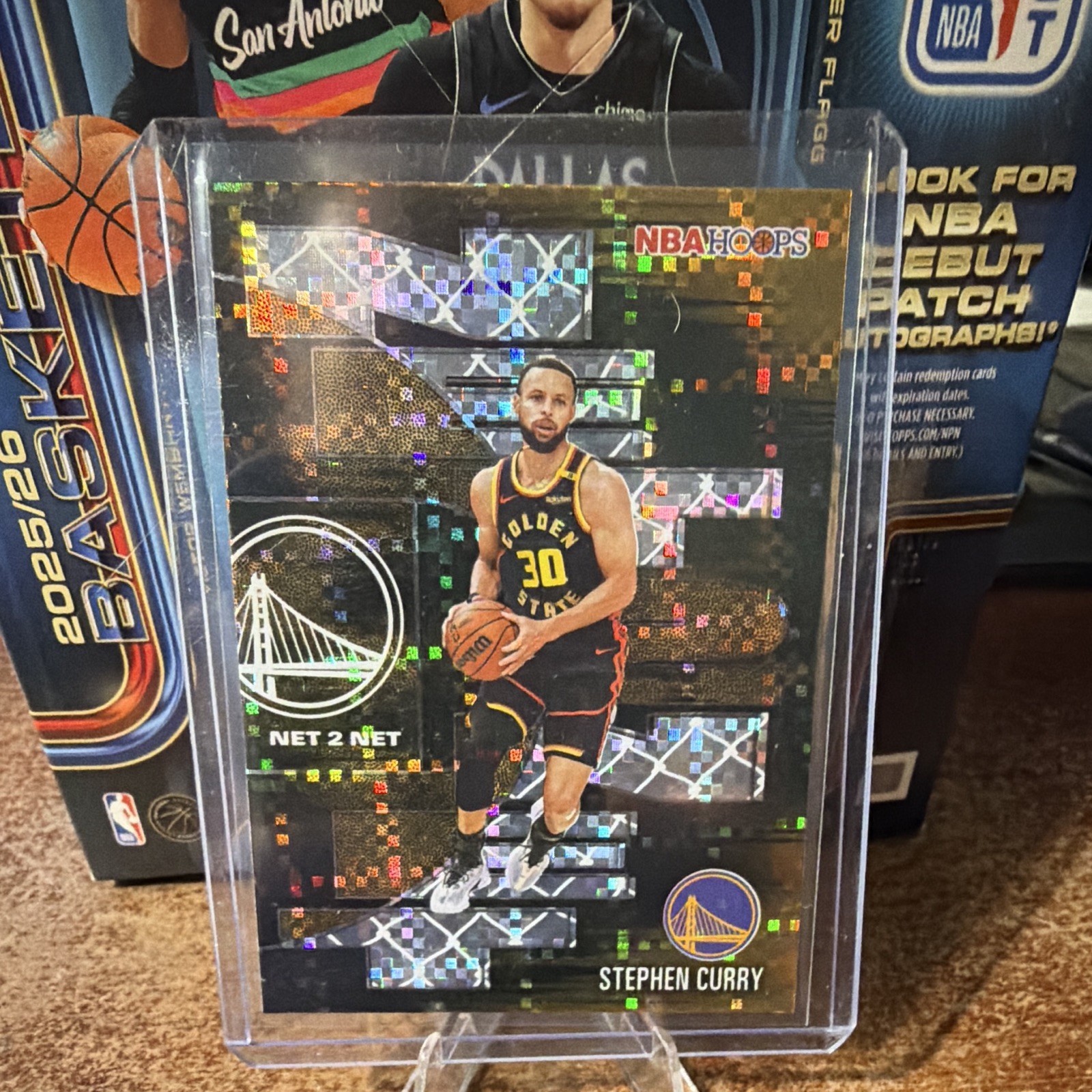 Topps 2025-26 NBA Hoops Stephen Curry Warriors Net 2 Net Light Burst Insert 