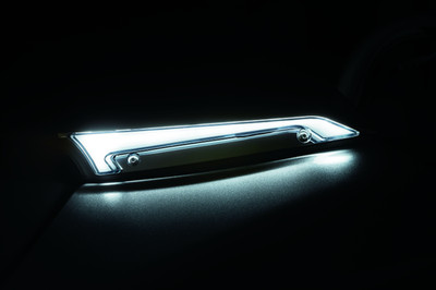 Kuryakyn For Tracer Windshield Trim Lights Chrome