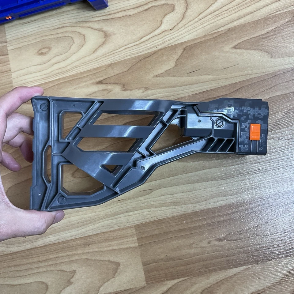 4 Nerf Attachments: Strike Defend Stock, Barrel, Vortex Scope, Demolisher Stock - Image 3 of 4