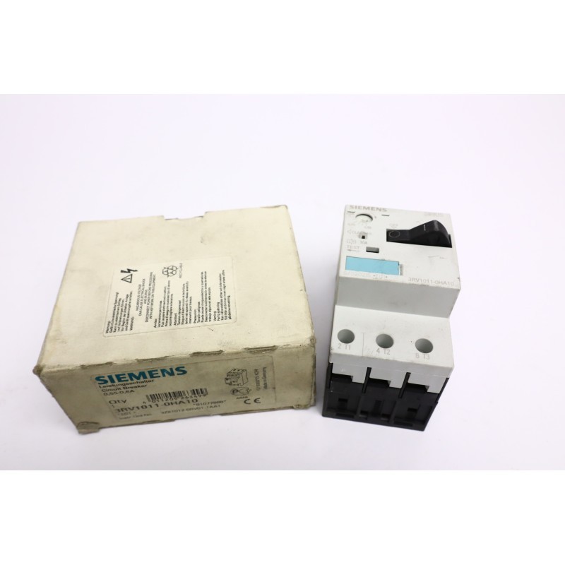 Siemens Circuit Breaker 0.55-0.8A 3RV1011-0HA10 Open Box (B533)