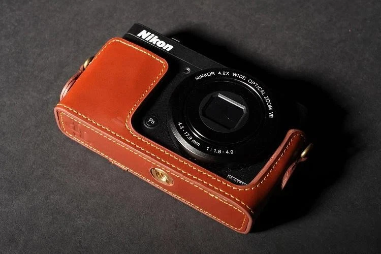 Handmade Genunie real Leather full Camera Case cover bag for Nikon COOLPIX P310 - Image 3 of 4