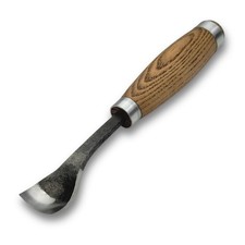 Sharky Hand-Forged Spoon Bent Gouge - Professional Wood Carving Chisel For Sp...