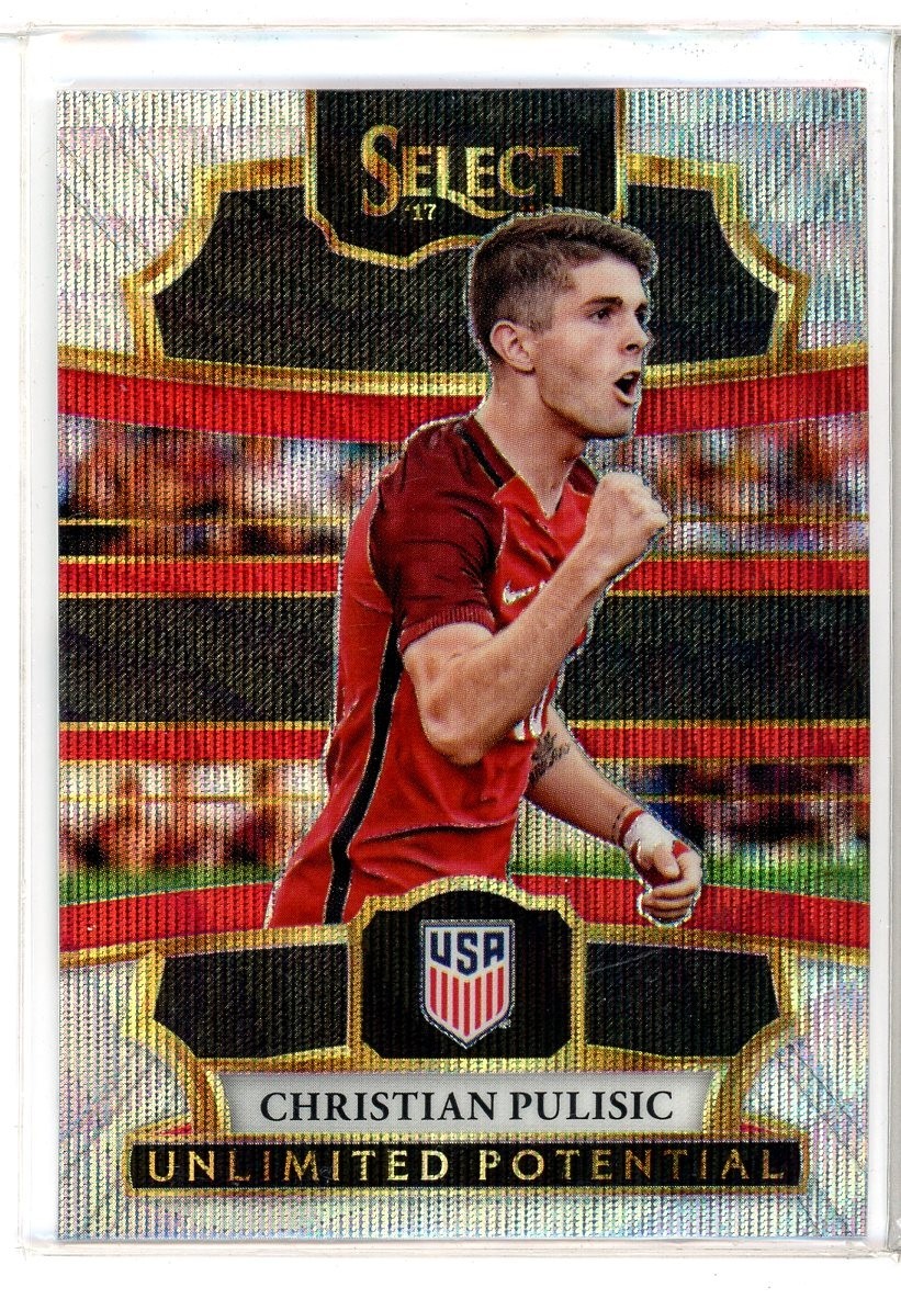 2017-18 Panini Select Christian Pulisic Unlimited Potential Wave Prizm (DC)