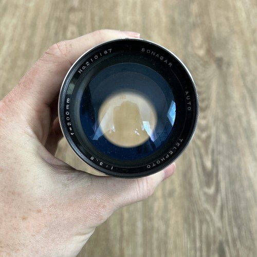 Songar Auto Telephoto 1:3.5 200mm M42 Mount 35mm Film Camera Lens For Parts