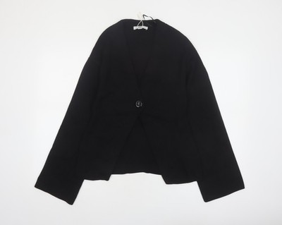 Marks and Spencer Damen Strick Cardigan Schwarz XS V-Ausschnitt