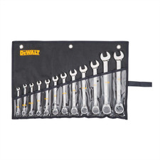 DWMT19232DeWalt Ratcheting Wrench Set, SAE, 12-Piece