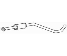 Centre Exhaust Middle Silencer for Vauxhall Astra GTC Turbo 120 1.4 (2011-2016)